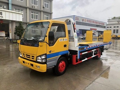 慶鈴五十鈴100P三噸全落地平板清障車